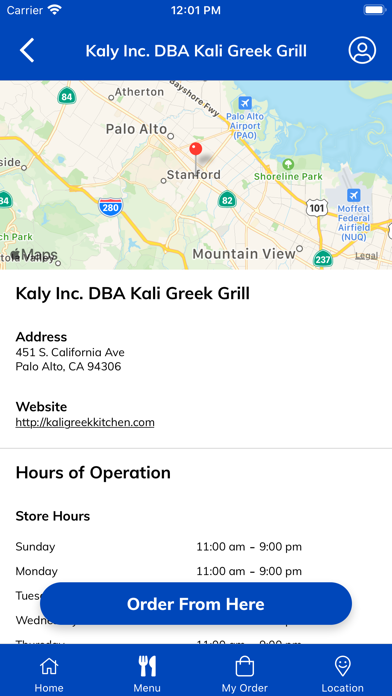 Kali Greek Kitchen Screenshot