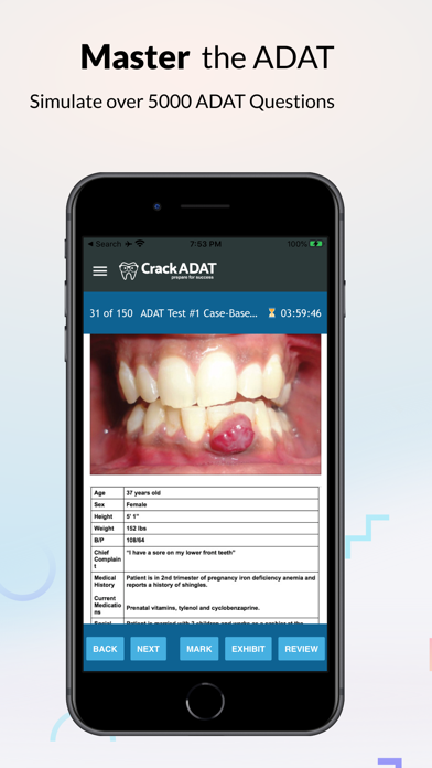 ADAT Advanced Dental Admission Screenshot