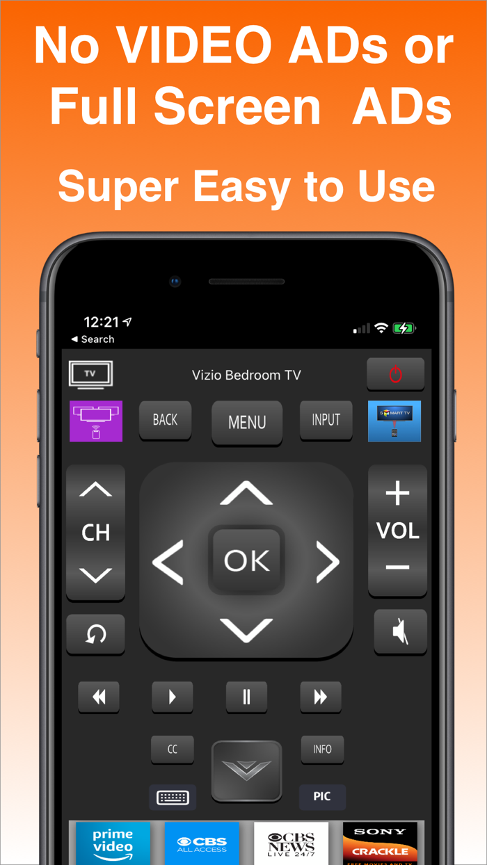 Remote for Vizio TV iVizSmart