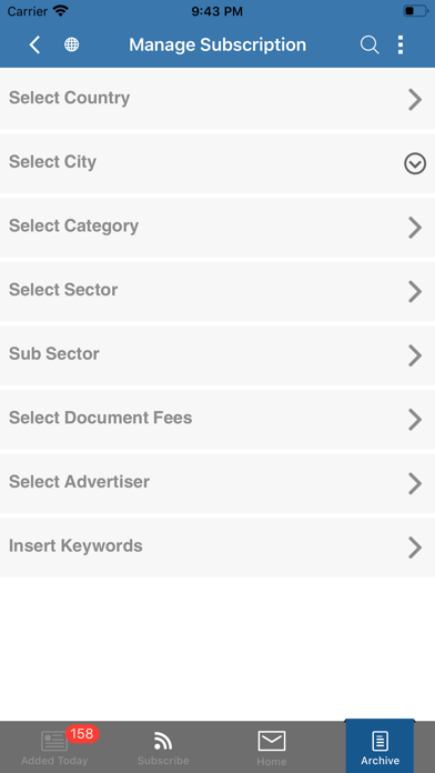 مناقصات Screenshot