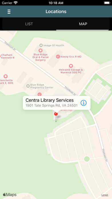 Centra Online Library Screenshot