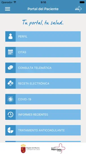 Captura de pantalla de Portal Del Paciente en iPhone 1