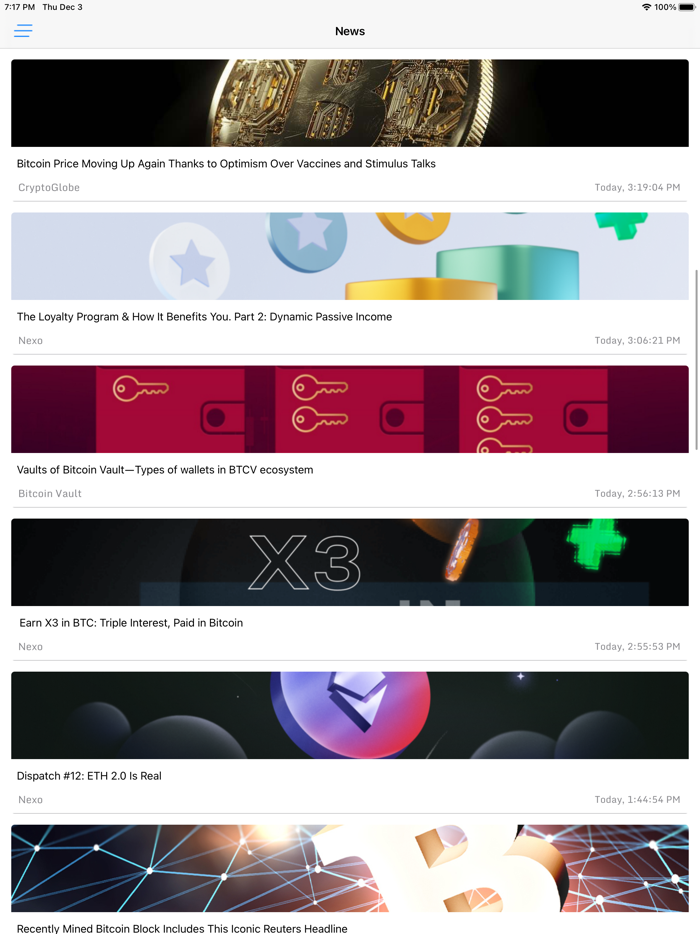 Live CryptoCurrency Prices