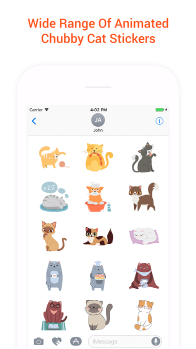 Animated Chubby Cat Stickers Screenshot