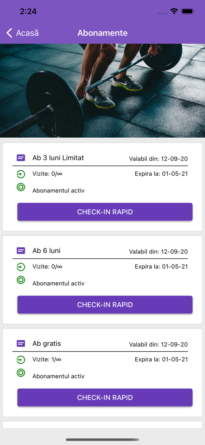 GMA - Gym Management App