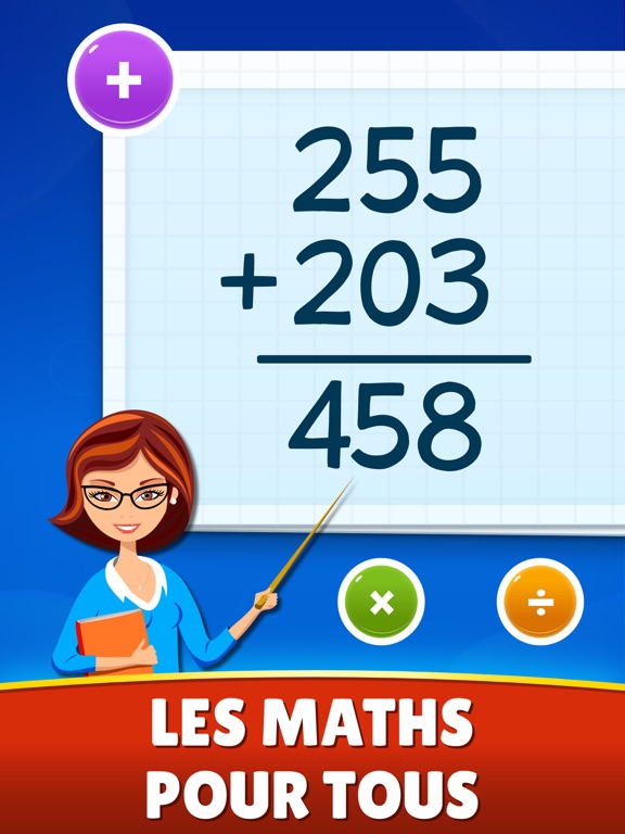 Screenshot #4 pour Math Games - Learn + - x ÷