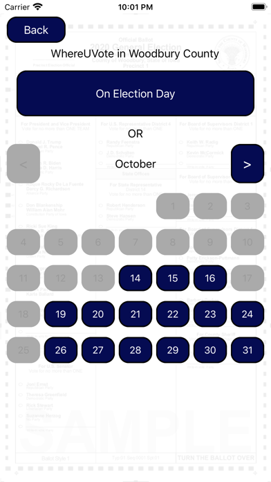 WhereUVote IA - Woodbury Screenshot