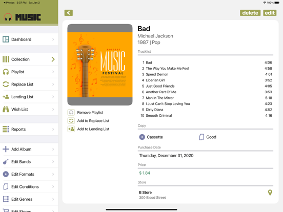 Screenshot #6 pour Music Collector