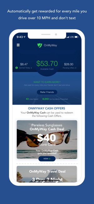 Onmyway Drive Safe Get Paid On The App Store