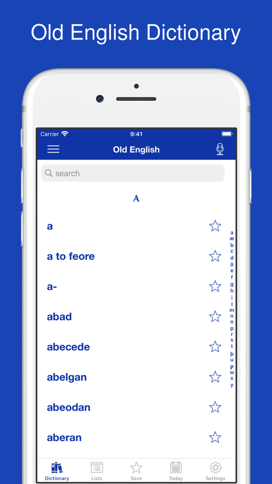 #1. Old English Dictionary. (iOS) 由: Thuy Duong