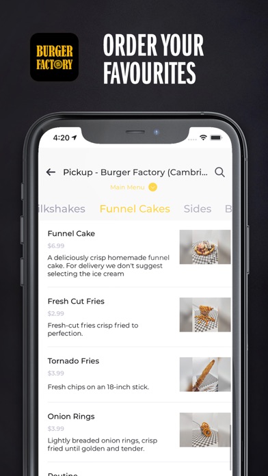 Burger Factory Restaurant Screenshot