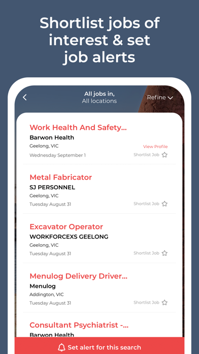 Geelong Careers Screenshot