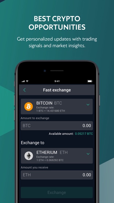 XCOEX: Cryptocurrency Exchange Screenshot