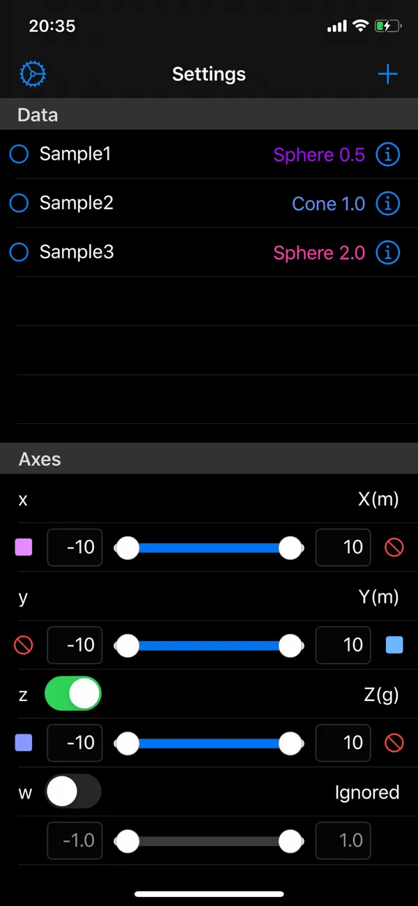 #2. 3D Data Plot (iOS) Av: Yukiko Iwai