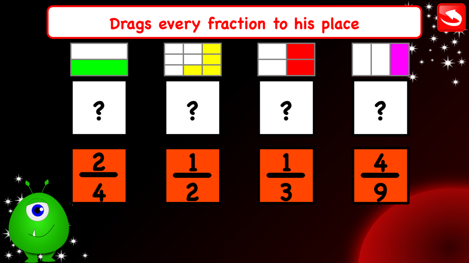 #2. Fractions Learn Games for Kids (iOS) Podle: Maria Dolores Garcia Ferre