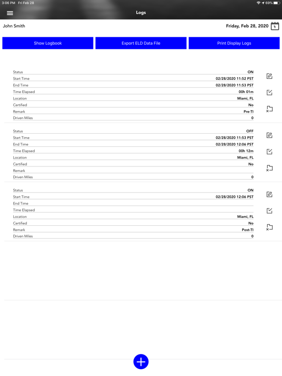 E-LOGS by ETM iPad screenshot 3 - Productivity app