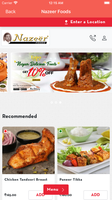 Nazeer Foods Screenshot