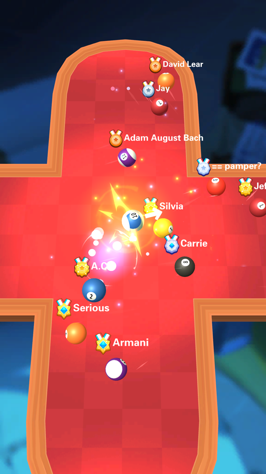 #1. Push Pool Ball (iOS) 由: Game Biz
