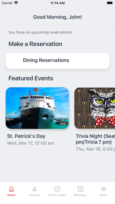 Columbia Yacht Club Screenshot