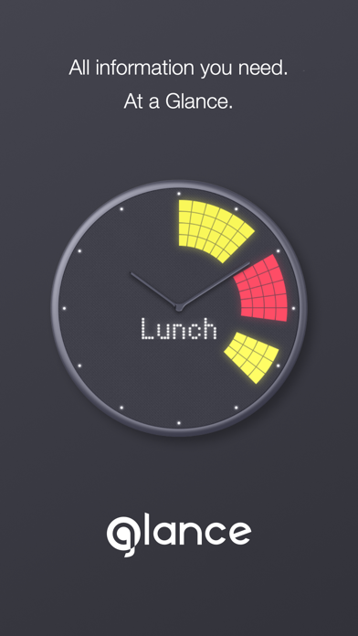Glance clock app Screenshot