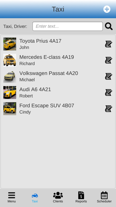 Taxi Scheduling Software Screenshots