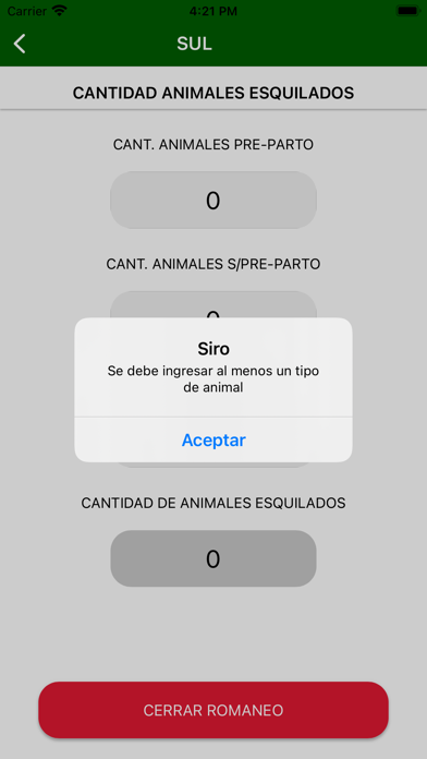 SUL Acondicionamiento de lana Screenshot