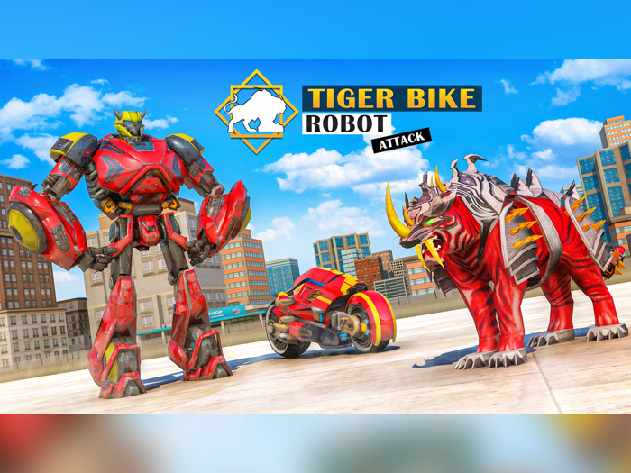 Tiger Bike Robot Attack