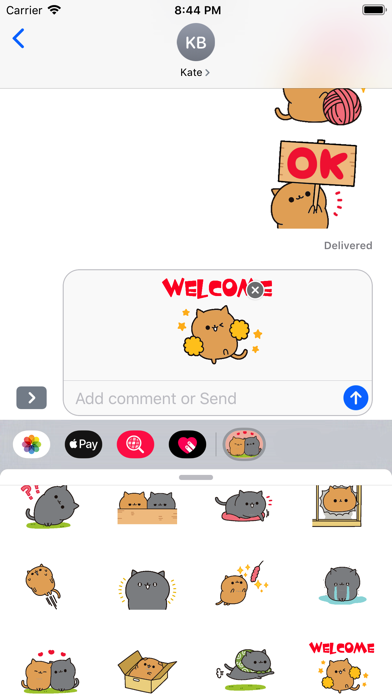 Cutie Babe Stickers pack Screenshot