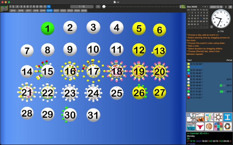 calendar 3d iphone screenshot 1