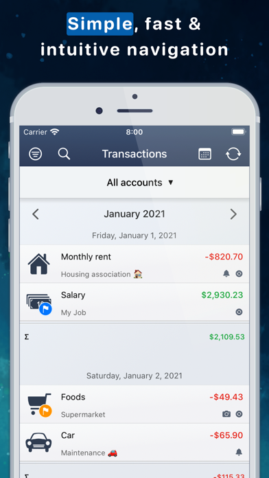 MoneyStats - Expense Tracker Screenshot