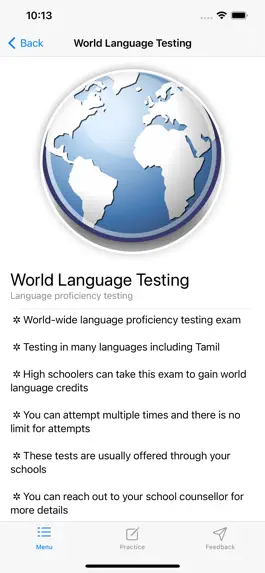 Game screenshot Tamil Language Testing apk
