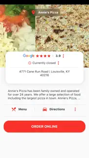 annie’s pizza iphone screenshot 2