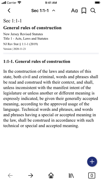 Screenshot #2 pour New Jersey Revised Statutes
