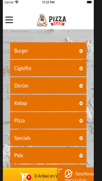 PizzaMan Jenbach Screenshot