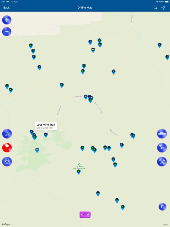 Screenshot #4 pour Big Bend National Park Map