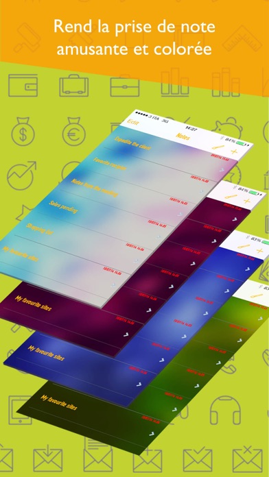 Screenshot #2 pour Notes colorées Pro