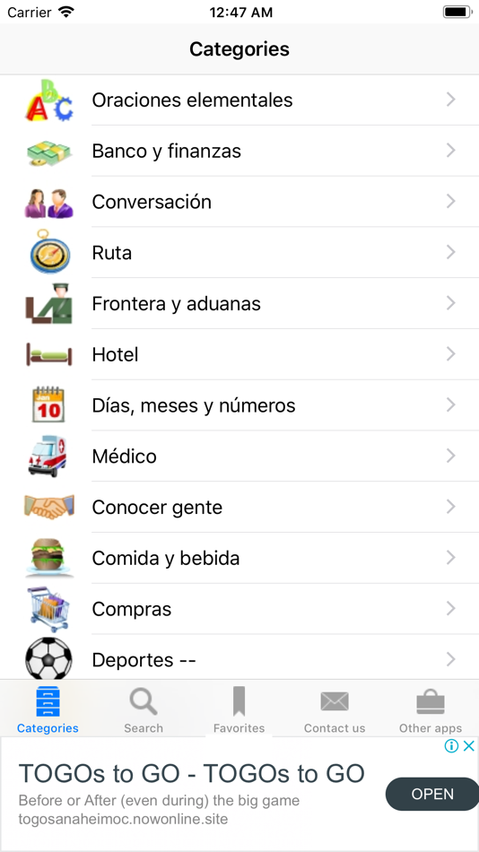 Spanish to English Phrasebook - 3.2 - (iOS)