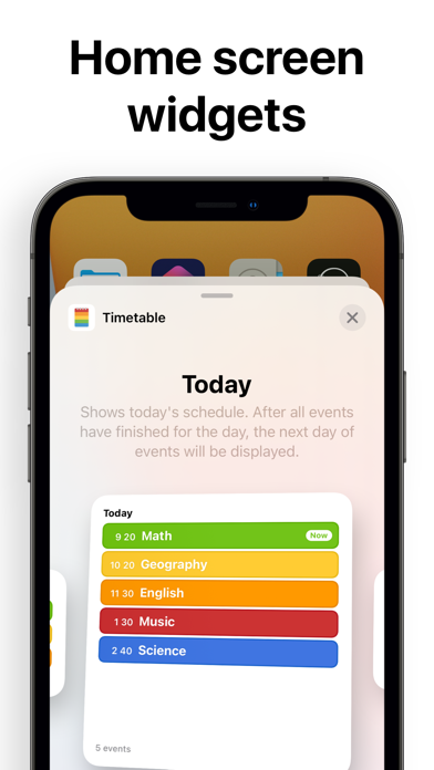 Class Timetable - Schedule App Screenshot