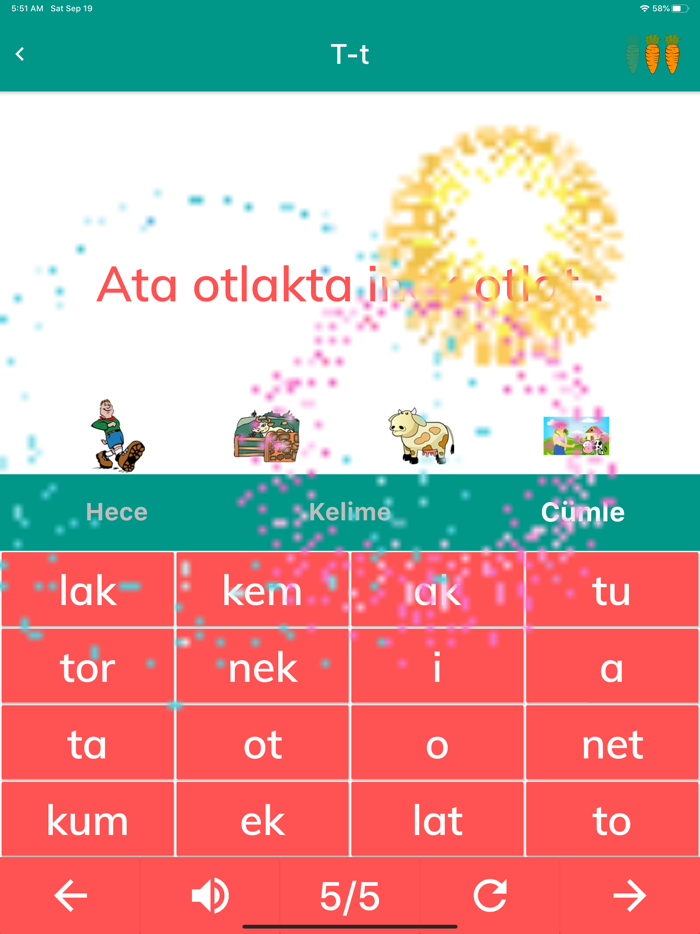 Dinle Yaz Okuma Oyunu