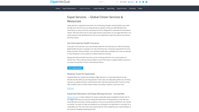 Expat Info Desk Screenshot