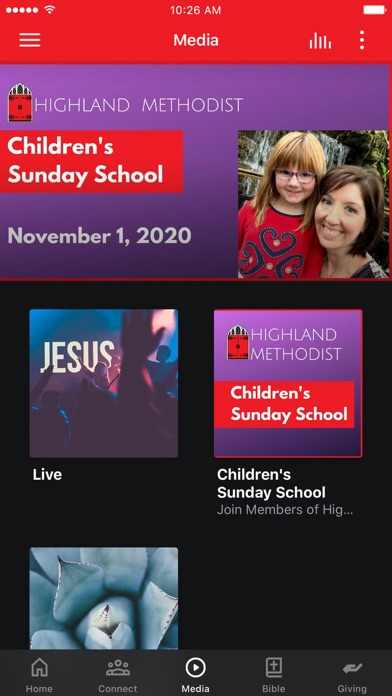 Highland Methodist App Screenshot