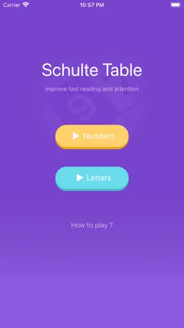 Game screenshot Schulte Table hack