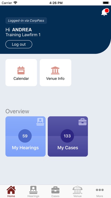 SG Courts Mobile App
