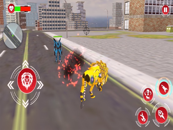 Lion Robot Transform Games screenshot 4