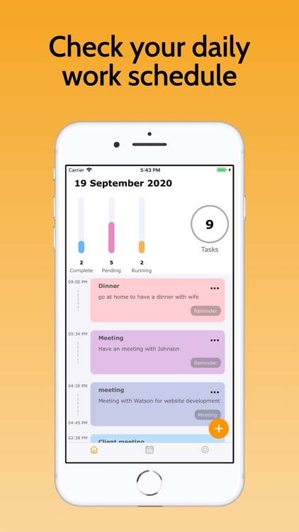Task Reminder & Meeting Alert