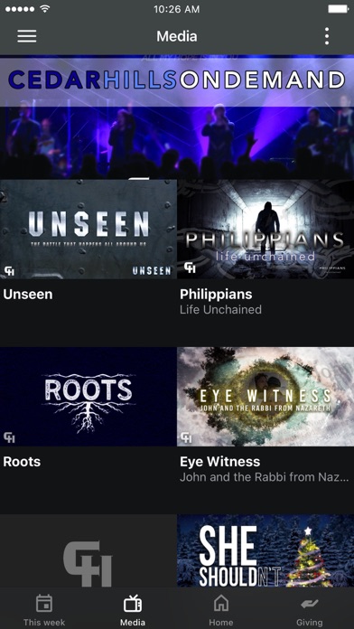 Cedar Hills Church Screenshot
