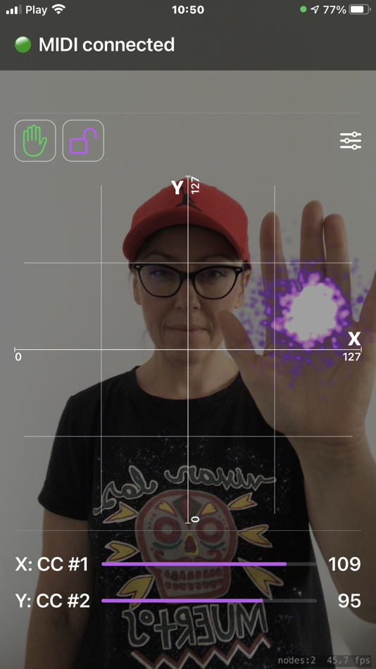 #1. MIDI Hand Controller (iOS) 由: Nilson Ltd.