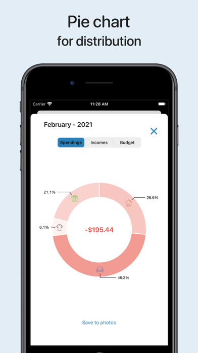 myMoney - Housekeeping book Screenshot