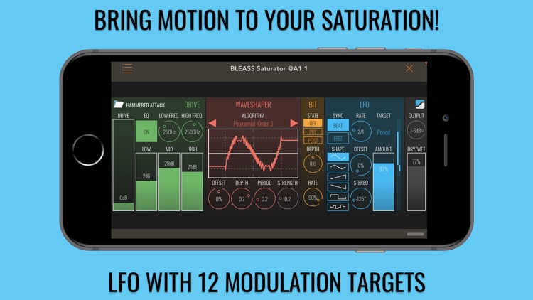 BLEASS Saturator AUv3 Plugin