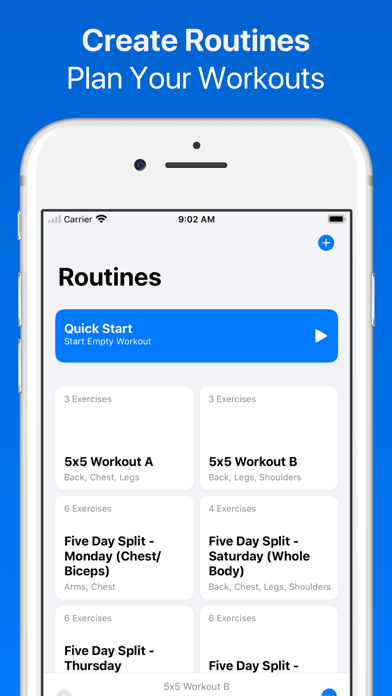 Gym Workout Planner Liftlog+ screenshot 3